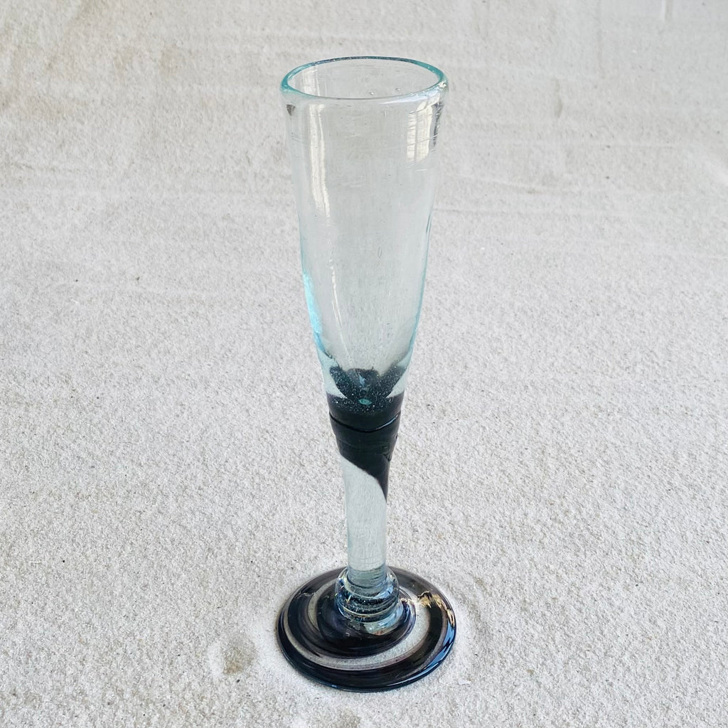 Blown glass - goblet (champagne flute)