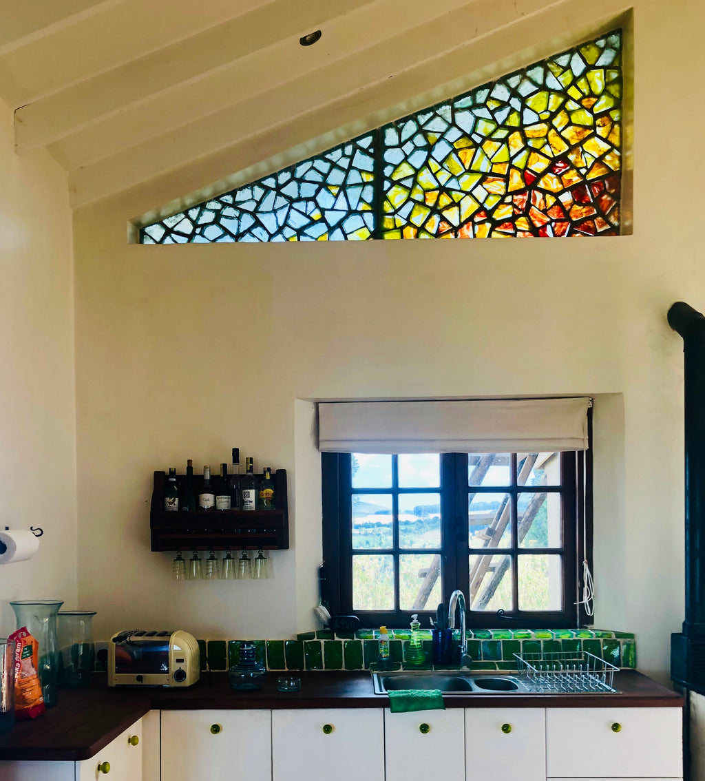 Dalle de Verre 'Kongo' splash back