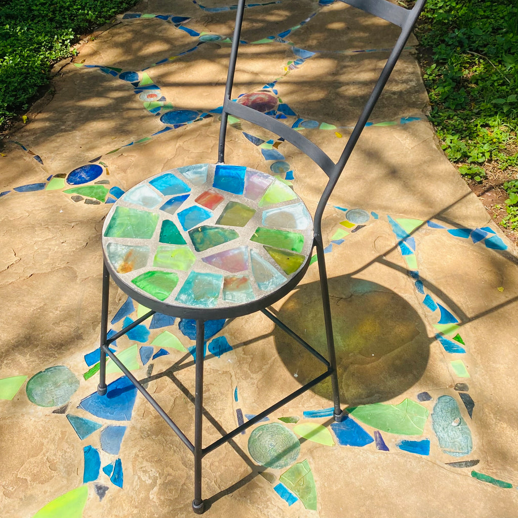 Dalle de Verre chair ~ 35cm seat, 49cm high