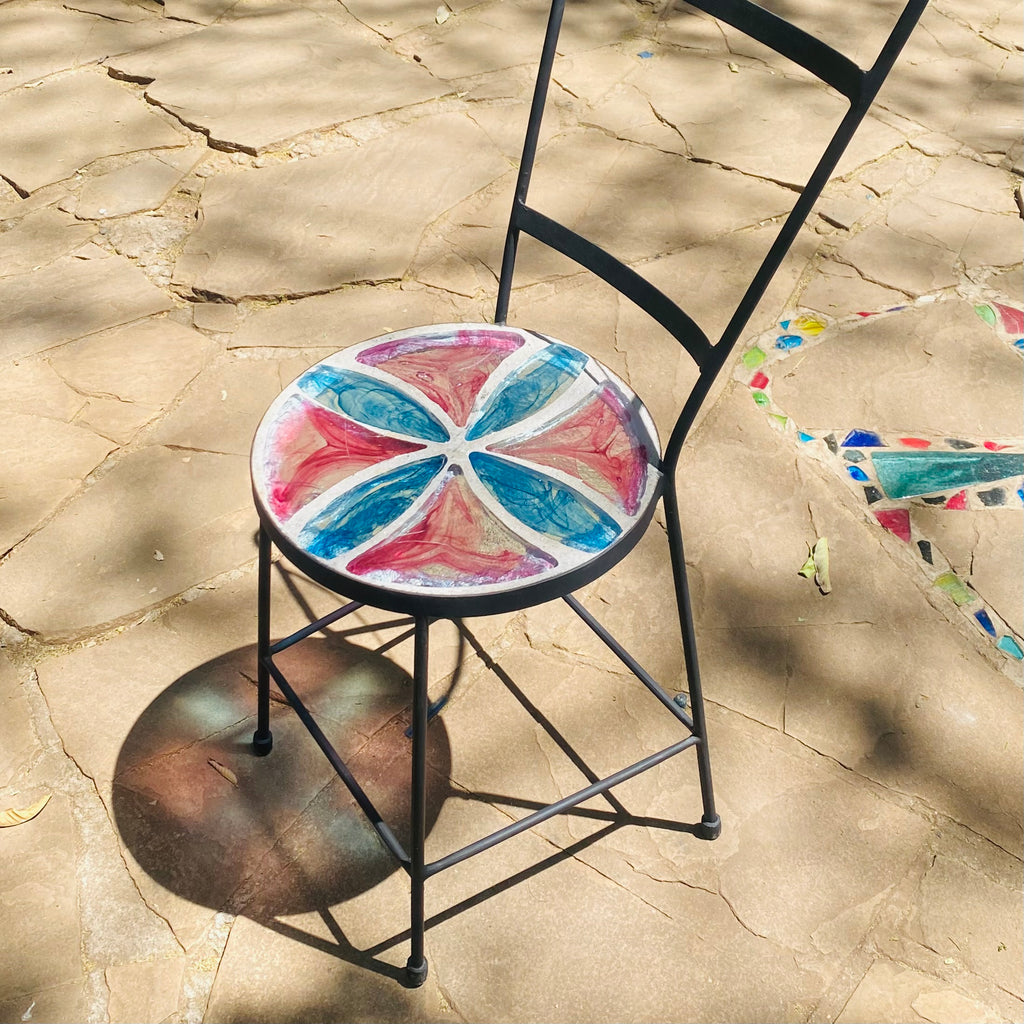 Dalle de Verre chair ~ 35cm seat, 49cm high