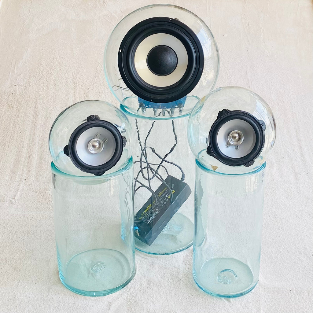 Blown glass - speaker bluetooth set