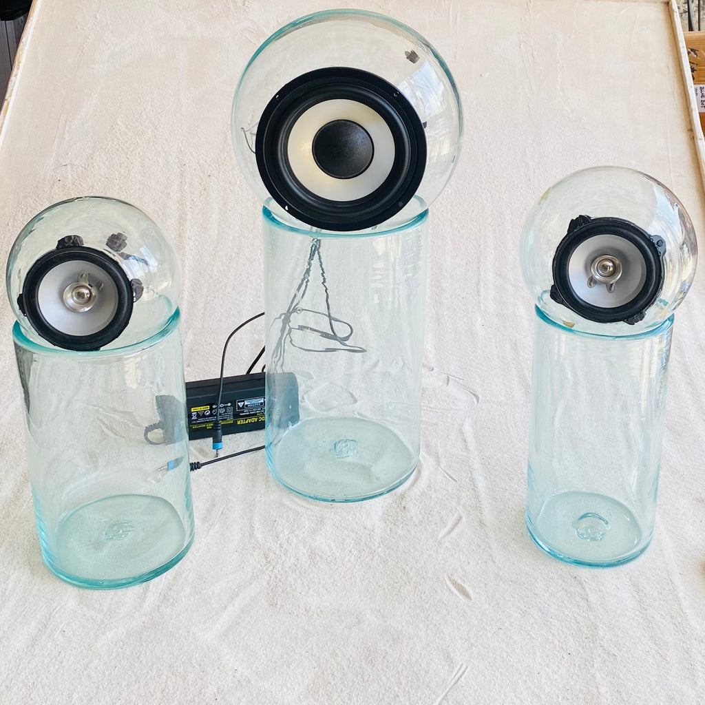 Blown glass - speaker bluetooth set