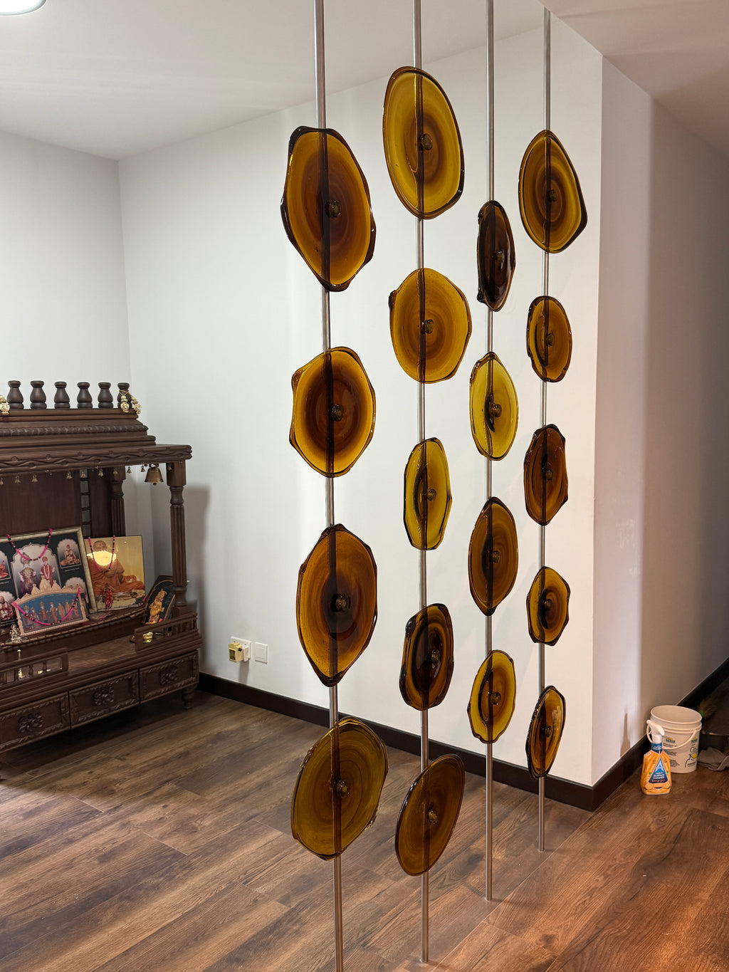 Funky fencing ‘Pooja screen’’