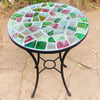 Dalle de Verre table ~ 60cm diameter, 77cm high