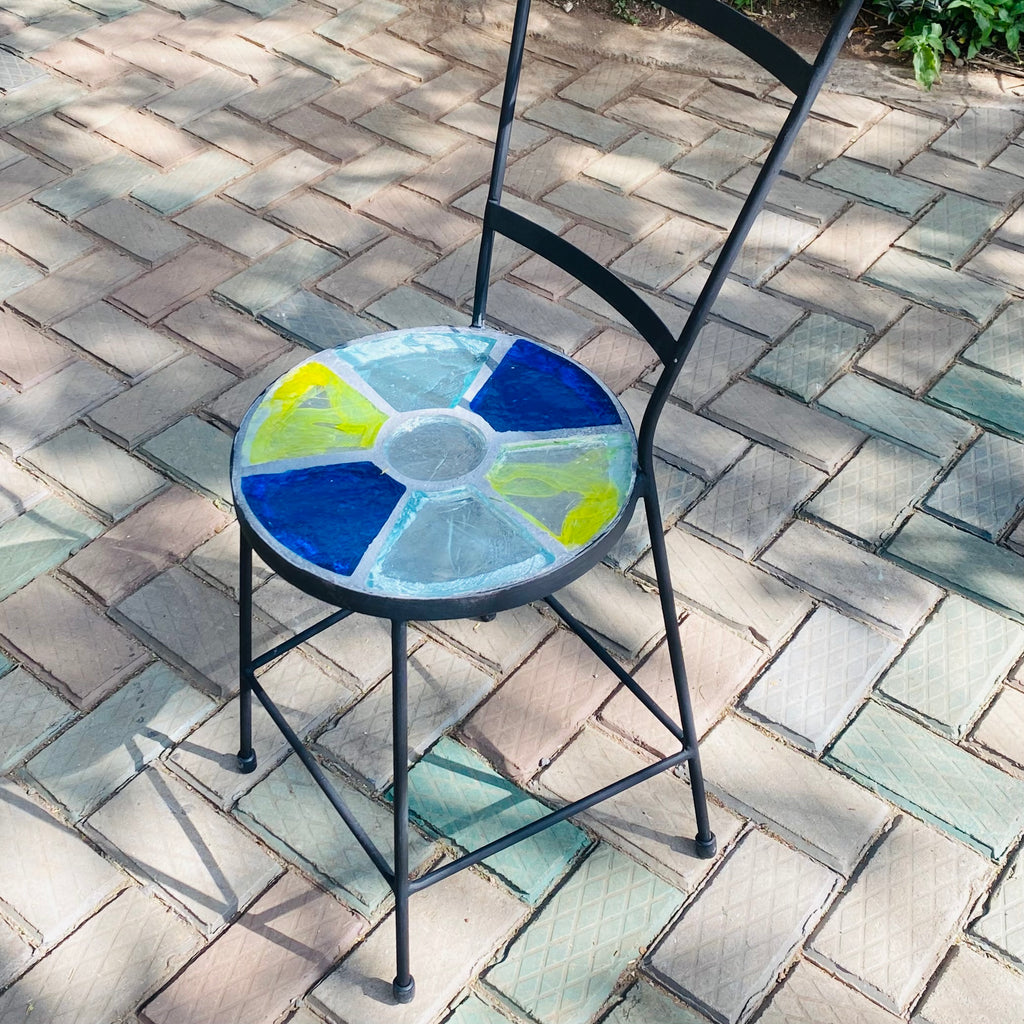 Dalle de Verre chair ~ 35cm seat, 49cm high