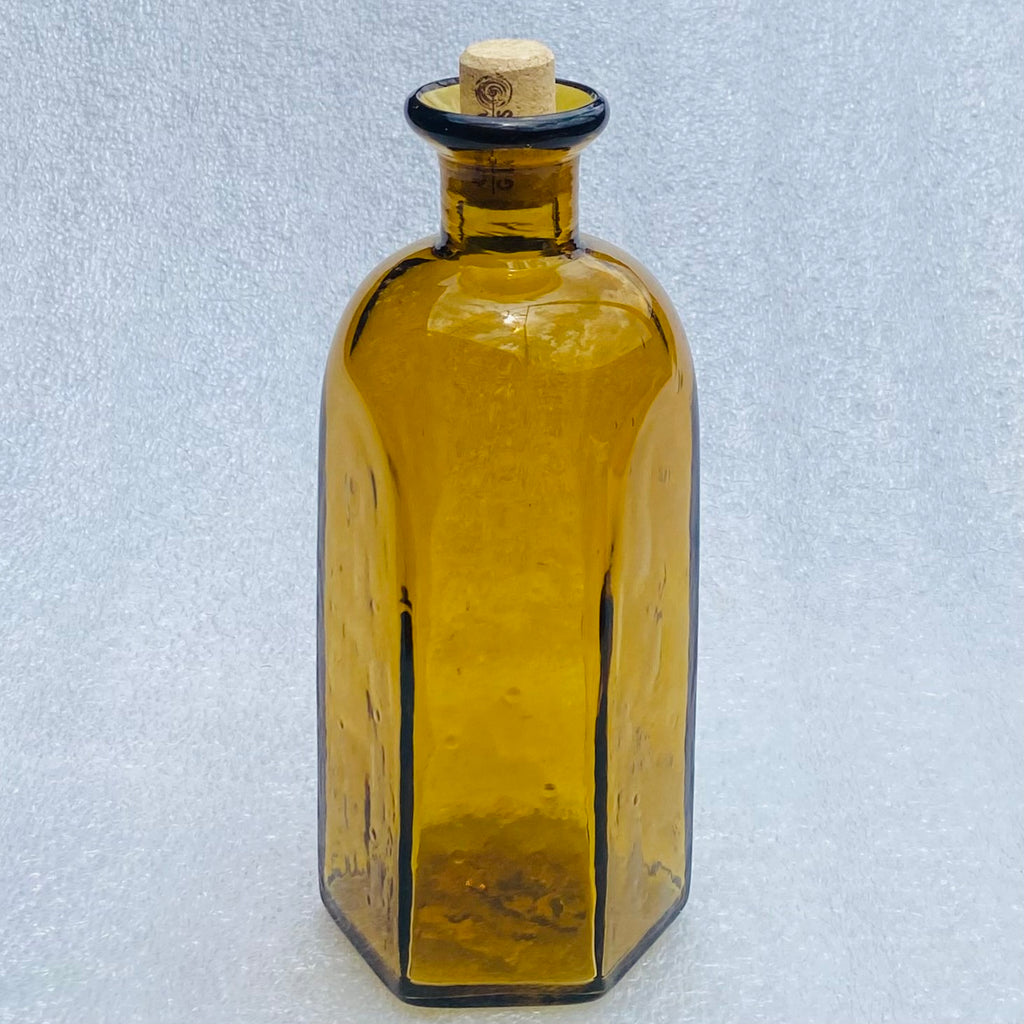 Blown glass - bottle (hexagon)