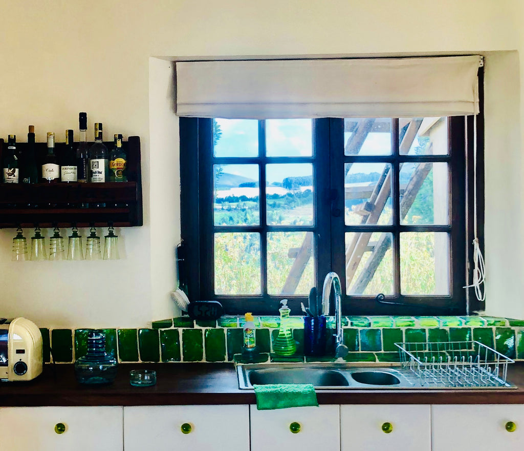 Dalle de Verre 'Kongo' splash back