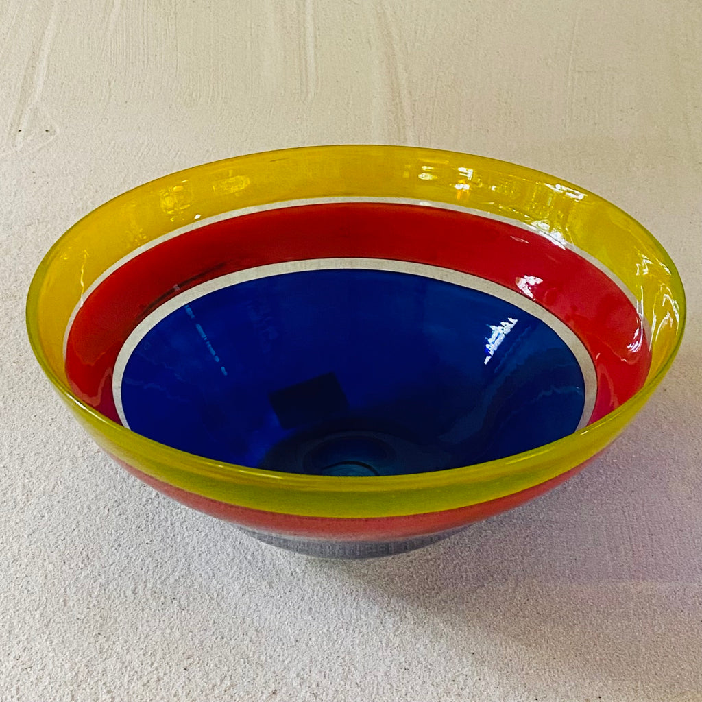 Blown glass - bowl 'Opole' incalmo