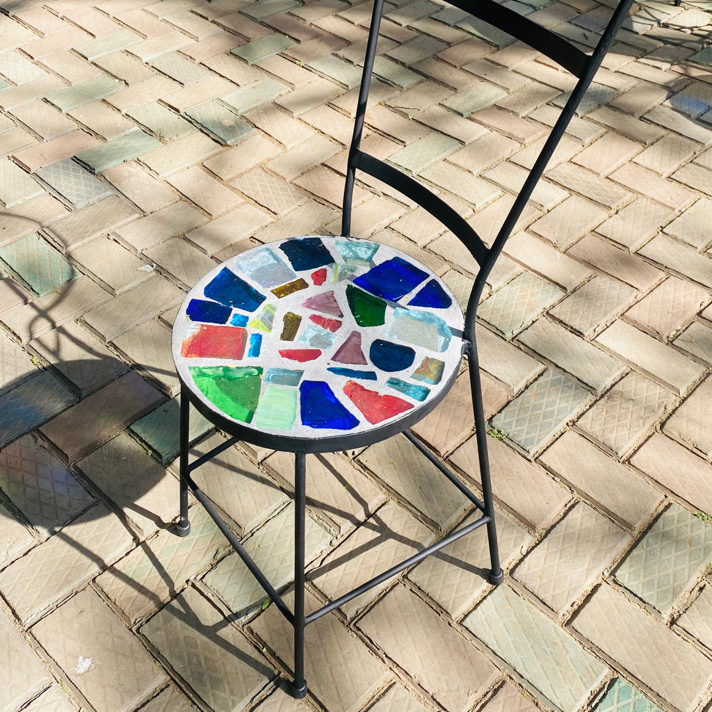 Dalle de Verre chair ~ 35cm seat, 49cm high