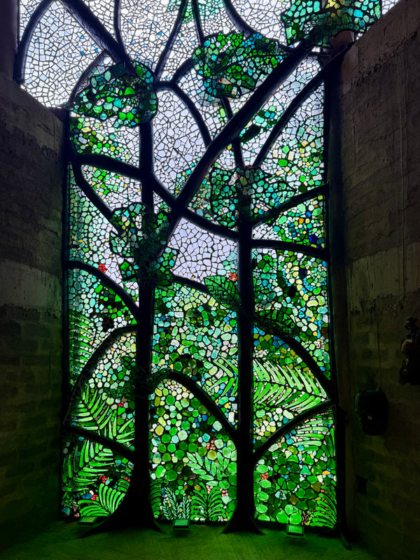 Dalle de Verre 'Gombe' panel ~ 140 sq m