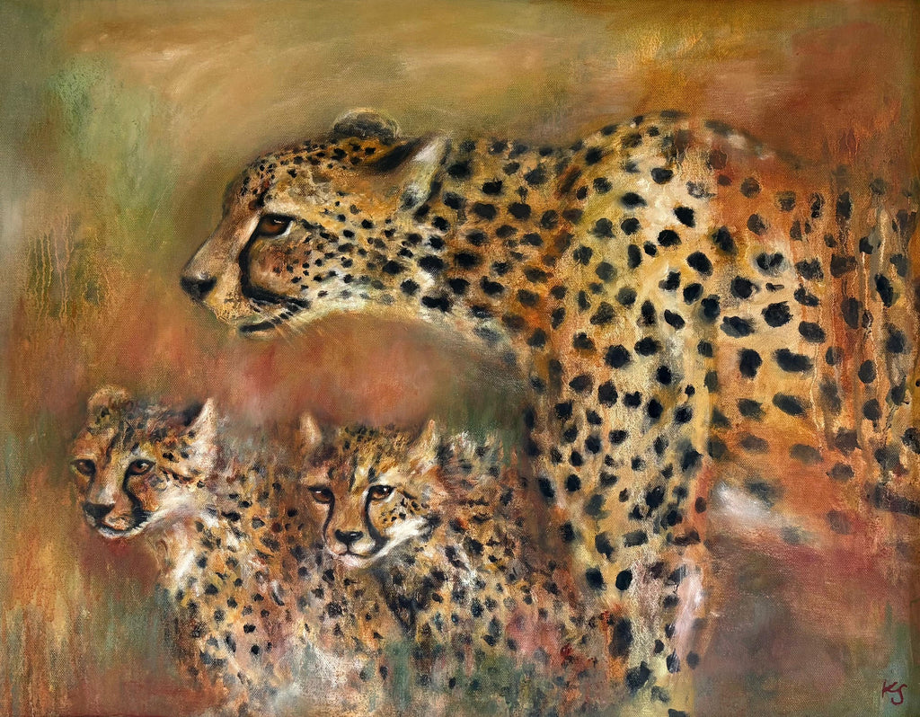 Painting - Katie Simpson ‘Wild Guardian’ - oil on canvas - 60cm x 75cm 2025
