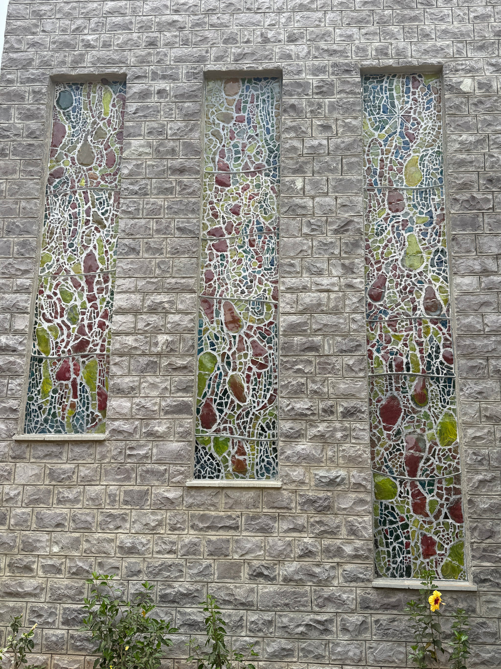 Dalle de Verre 'Maira’ ~ staircase windows