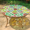 Dalle de Verre coffee table ~ 80cm diameter, 50cm high