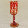 Blown glass - goblet (tall wine twist stem)
