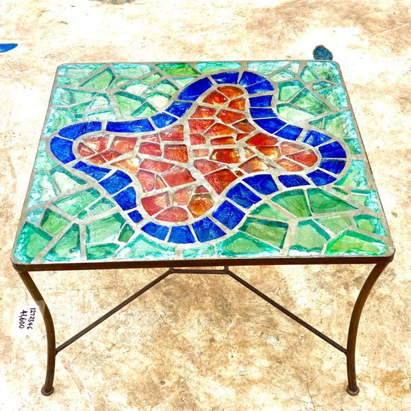 Dalle de Verre coffee table ~ 80cm square, 50cm high