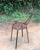 wrought iron chair ~ 35cm diameter seat, 49cm high