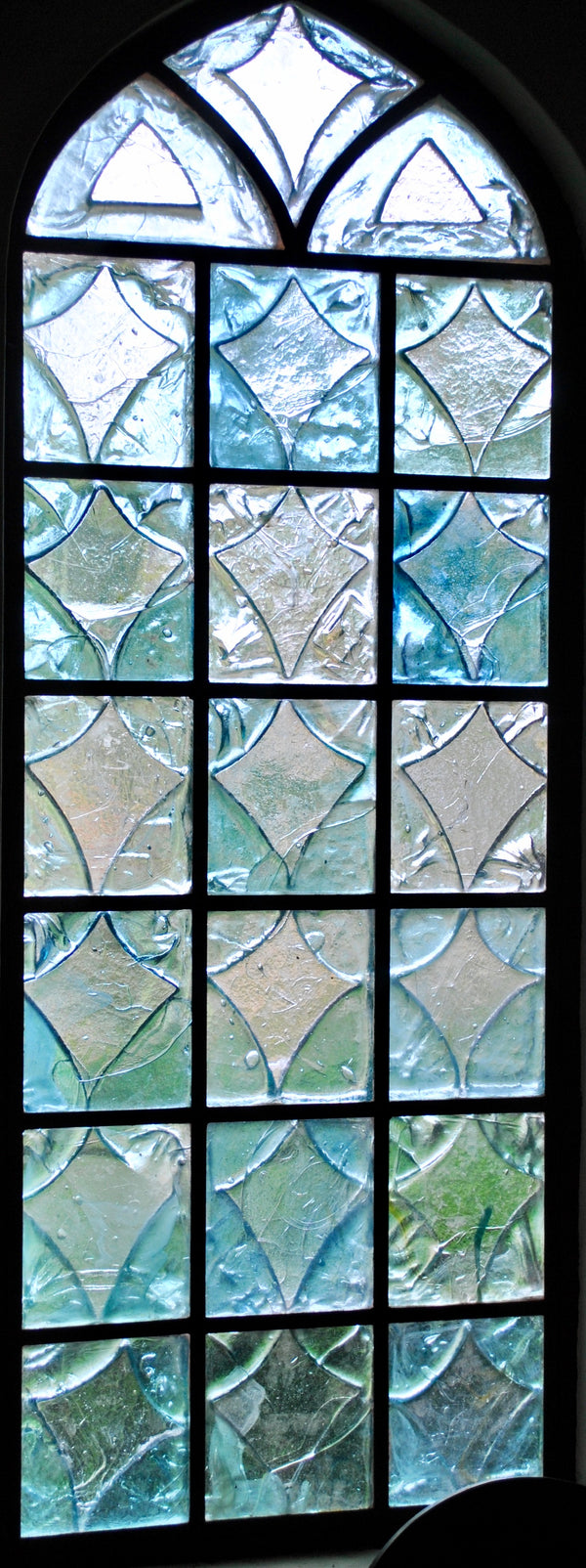 Dalle de Verre 'Cameron' custom blocks for windows ~ 1.6 x 0.75m