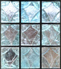 Dalle de Verre 'Cameron' custom blocks for windows ~ 1.6 x 0.75m