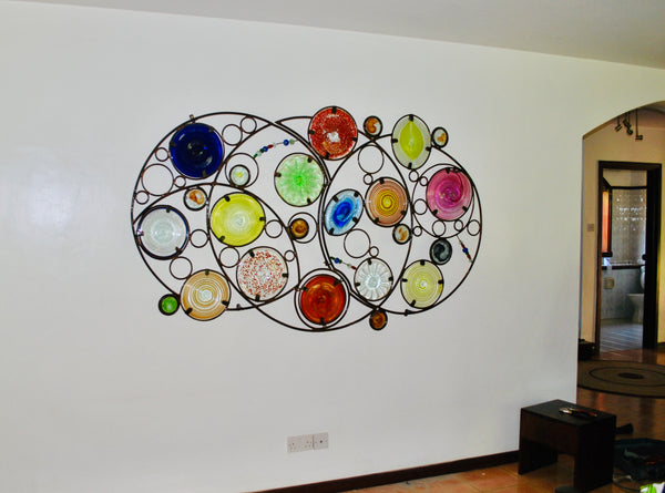 Funky Fencing mural 'Circling Around' ~ 2m x 1m