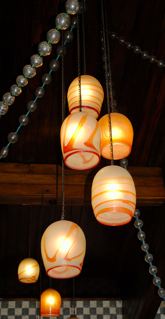 Chandelier 'Ngorongoro' hanging clusters of pendants