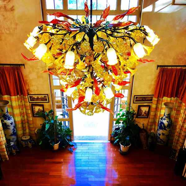 Chandelier 'Versace'  3.5m, 4m, 1m, 1.2m