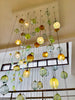 Chandelier 'Coral Crackle' hanging cluster