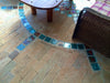 Dalle de Verre 'Compass Rose' floor insert