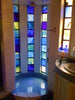 Dalle de Verre 'Parental Units' shower wall ~ 7 x 0.2m x 1.8m