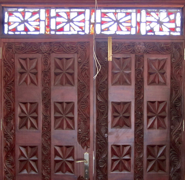 Dalle de Verre ‘Chisel’ door accent