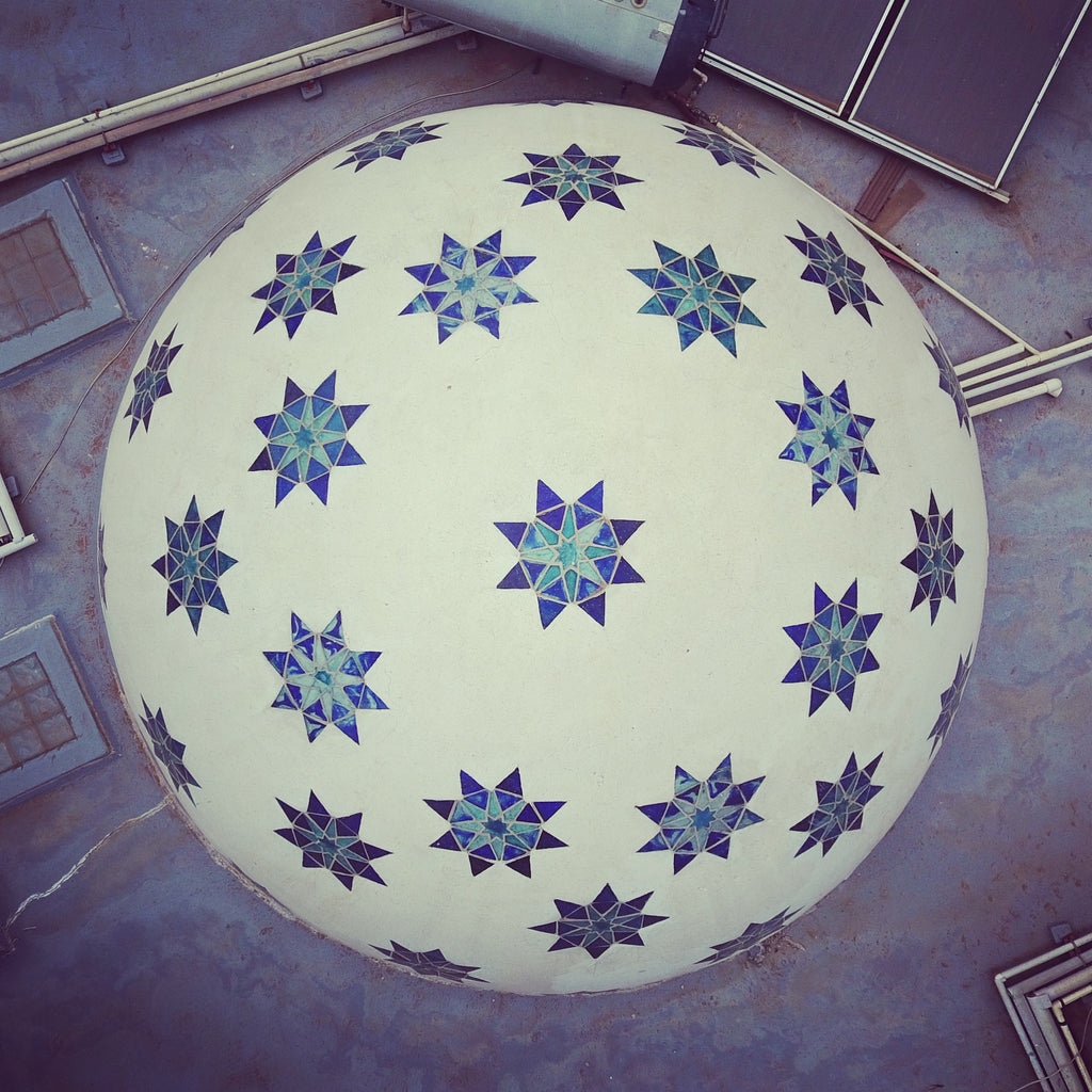 Dalle de Verre 'Starry Dome' inserts