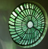 Dalle de Verre 'Palmed Off' panels ~ 0.8 - 1m dia