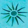 Dalle de Verre 'Palm' pool inserts
