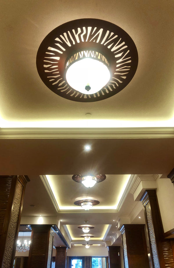 Chandelier 'Serena' 0.8m dia, 30 ceiling pendants