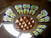 Dalle de Verre 'Rose Skylight' panel ~ 7m dia