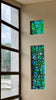 Dalle de Verre 'Bamblue' panels ~ 4 x 1m