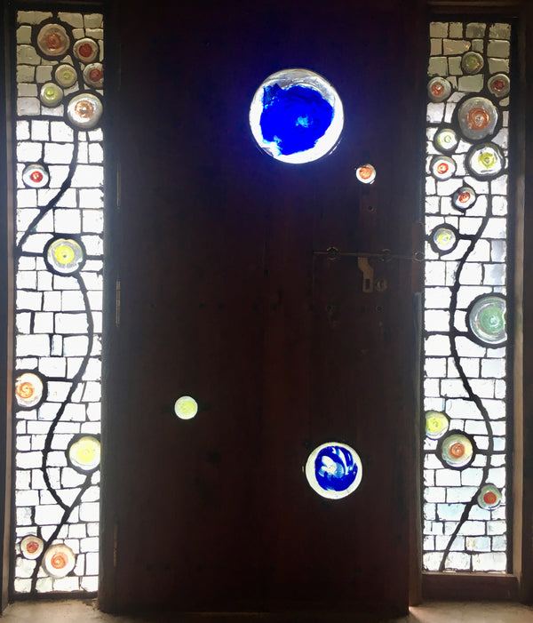 Dalle de Verre ‘Alice’ door accent