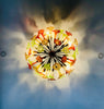 Chandelier 'Sunspot 2' 1m bare bulbs