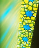Dalle de Verre 'Starry Yellow Night' skylight ~ 2.4 x 0.4m