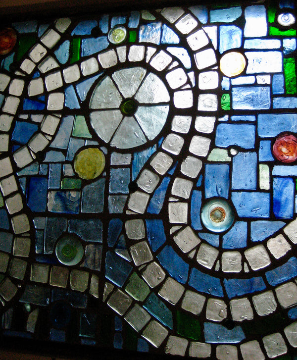 Dalle de Verre 'Monday' panel ~ 1.8 x 1.2m