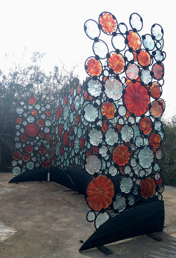 Funky Fencing screen 'Coke Bubbles' ~ 1.8 x 7m