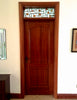 Dalle de Verre ‘Crossblock’ door accent