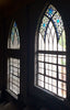 Dalle de Verre 'St. Francis Church', Karen - facade cross, window crowns & main entry surround.