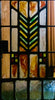 Dalle de Verre 'Frank Lloyd Wright' grille ~ 1.4 x 3m
