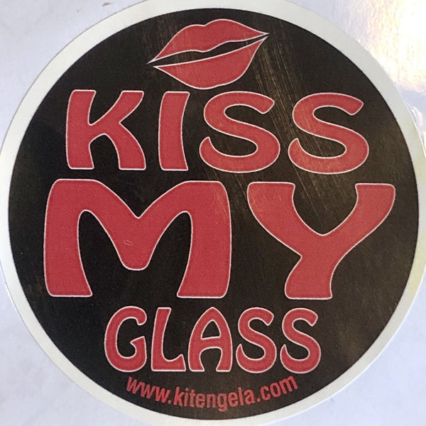 Kiss My Glass sticker