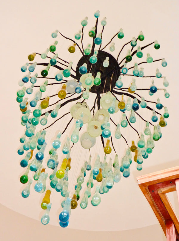 Chandelier 'Rain Drops' 3m x 1m