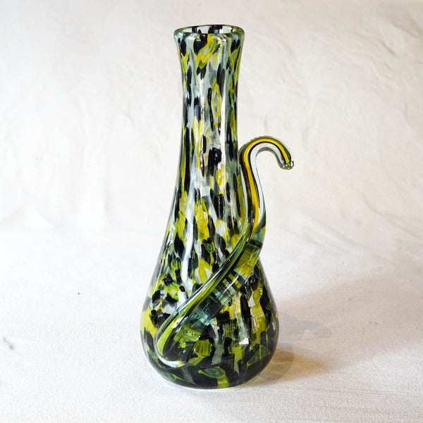 Blown glass - vase 'Leopard' murrine by Anselm