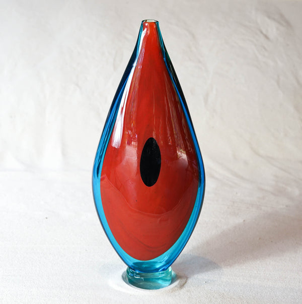 Blown glass - vase 'skarnel ' by Marek Bartko