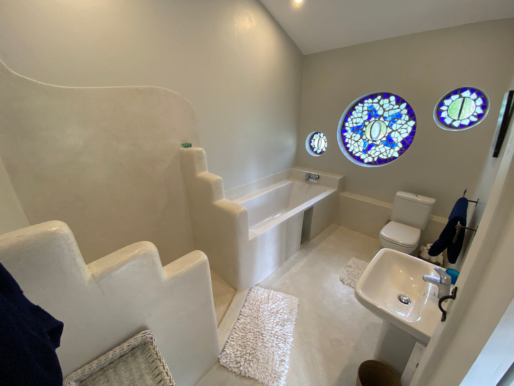 Dalle de Verre 'Soap House' panels ~ 1.2m dia