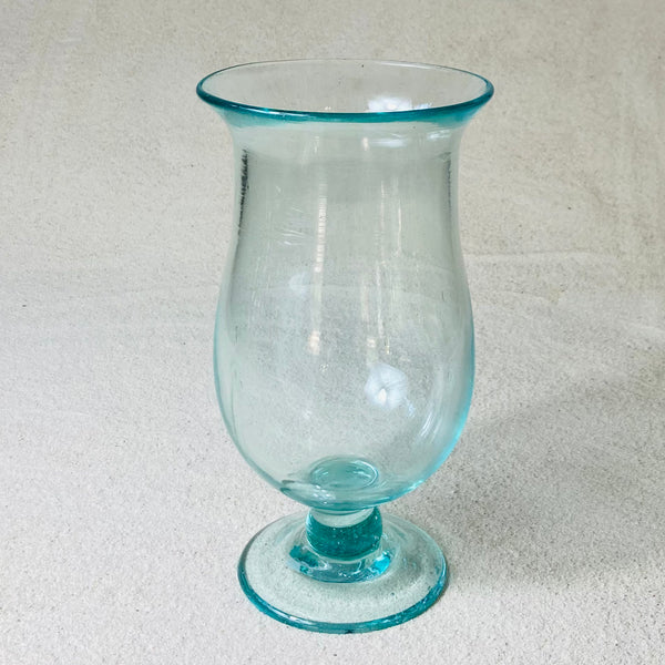Blown glass - vase on foot (photophore)