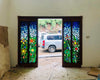 Dalle de Verre ‘Floramondo’ door accent